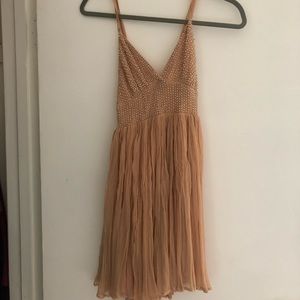 Gorgeous Free People strappy, shimmery mini dress (worn once)